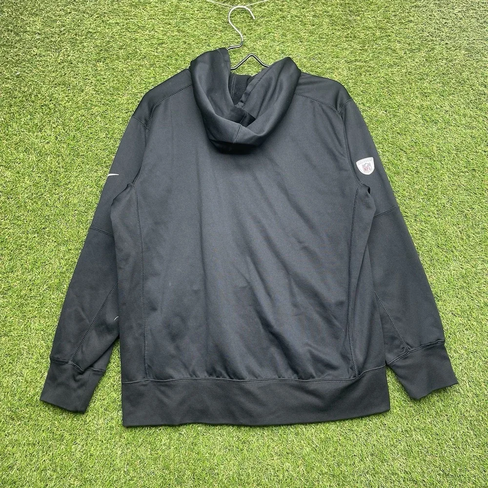 Minnesota Vikings Nike Hoodie Mens Large Black On Field Fleece NFL Sweatshirt